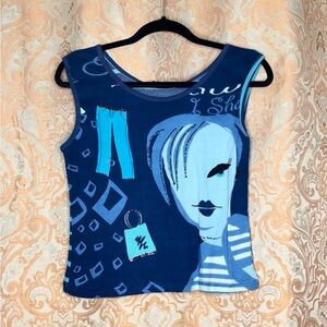 Graphic Funky Lady Tank